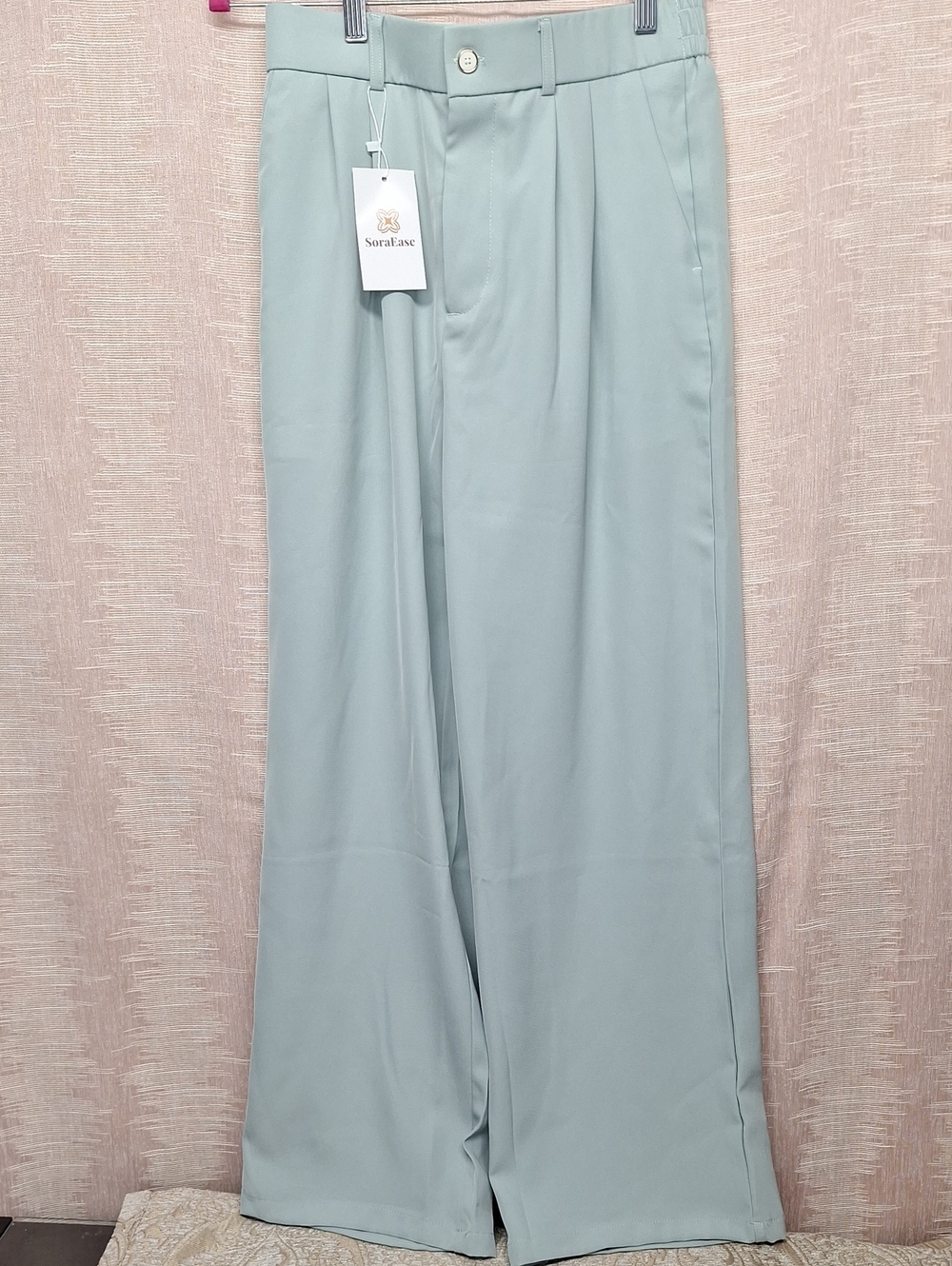 Straight-Leg Women's Pants in Light Mint, New